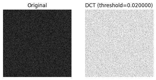 DCT Noise (Threshold 0.02)